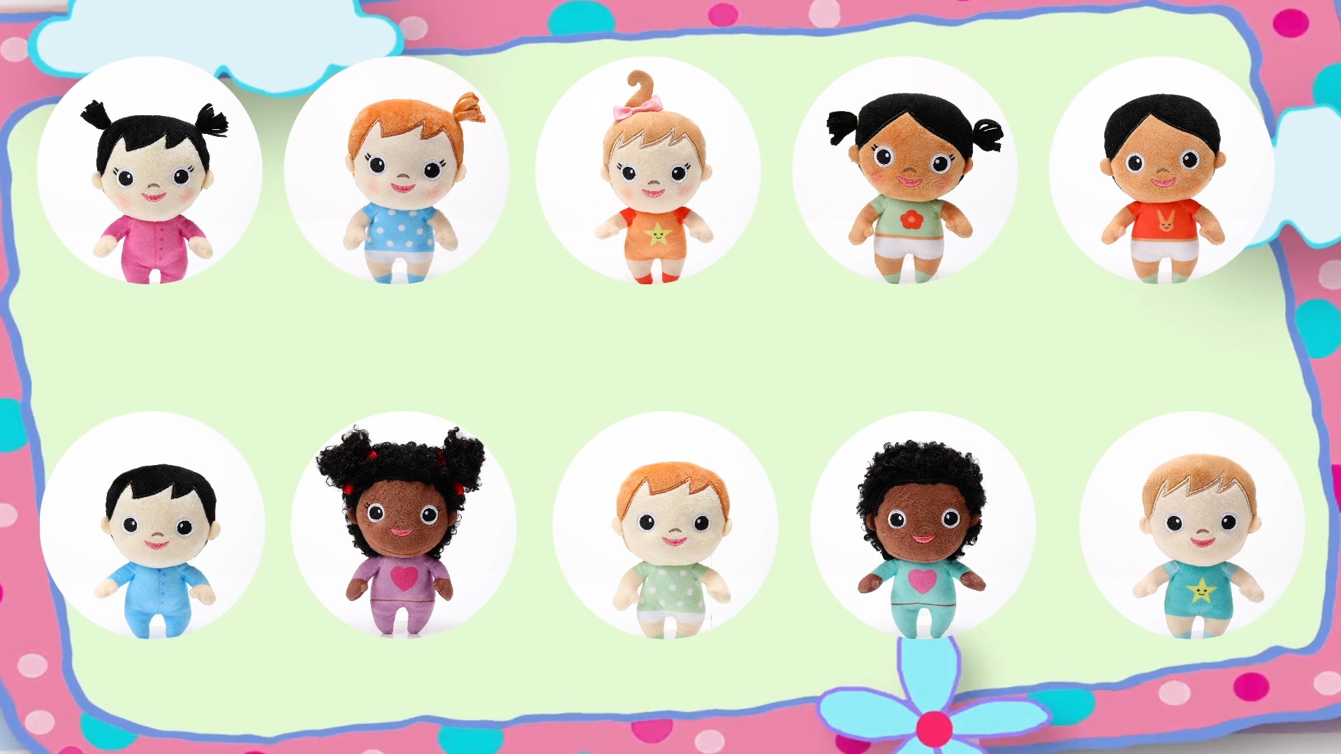 Amazon.com: HyDren 10 Pcs Multicultural Plush Dolls with Basket